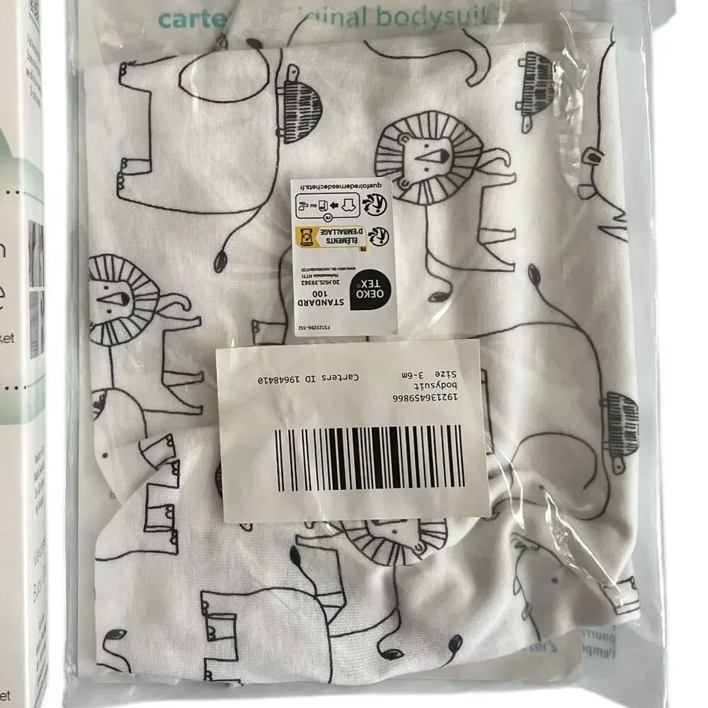 Lot 2 Carter's Body Suit 3-6 months /Amazing Baby Muslin Swaddle